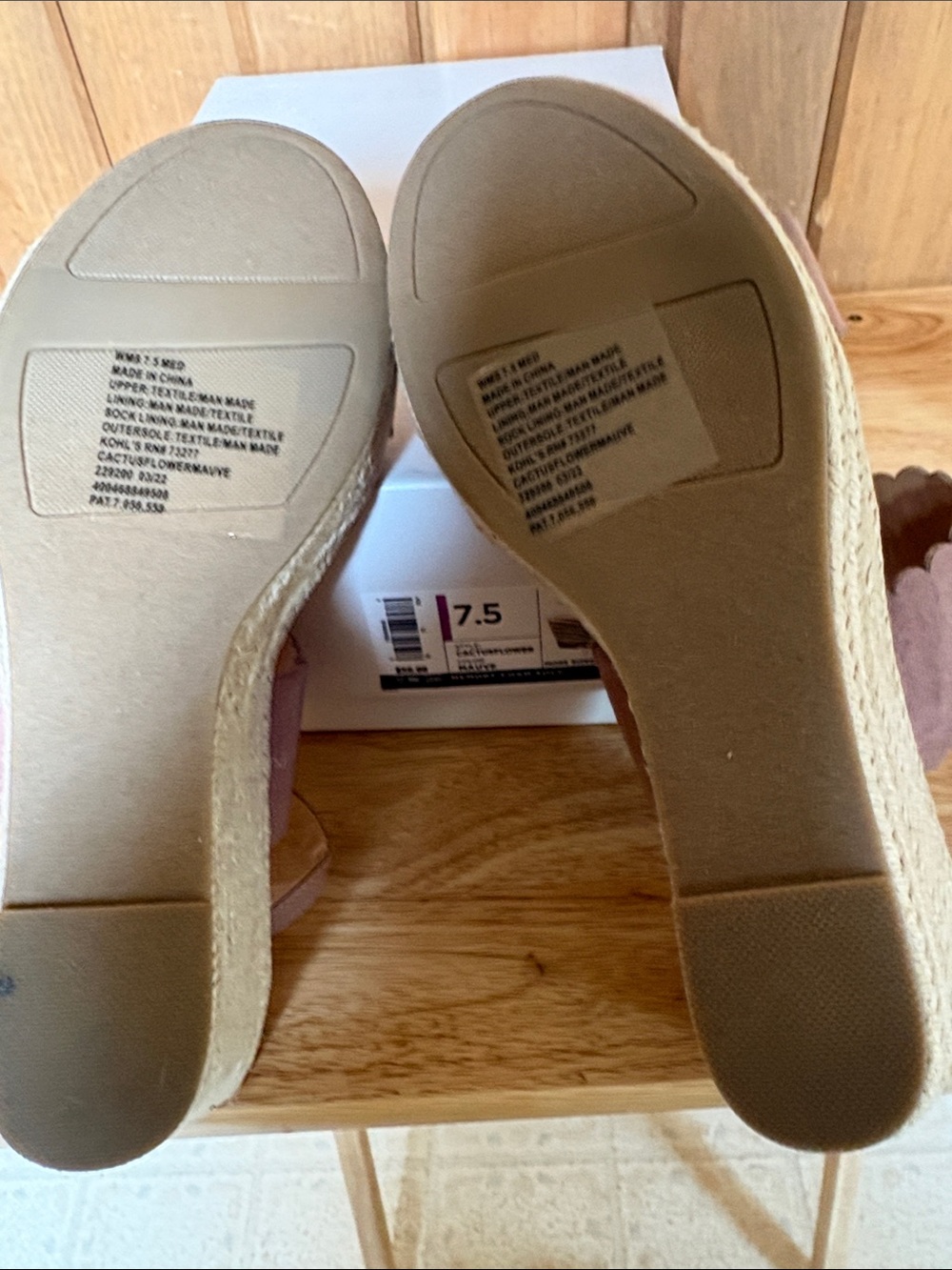 NIB Lauren Conrad Jute Heel Sandals - Picture 3 of 4